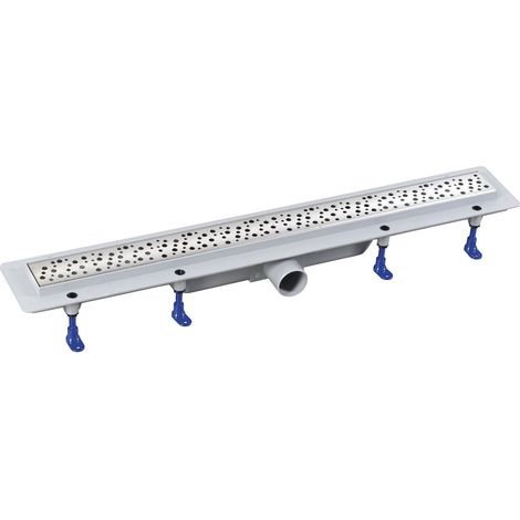 Aqualine - Caniveau de douche 91 cm, avec grille, inox 1702-90 (1/2)