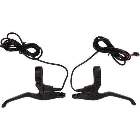 Levier de frein pour vélo électrique en aluminium étanche, poignée de frein, pièces de rechange pour leviers de frein électriques, noir (1/5)
