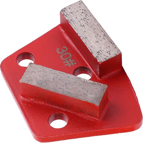 Lot de 3 disques abrasifs trapézoïdaux pour sol, grain n° 30, à liant métallique, avec racloir (1/5)