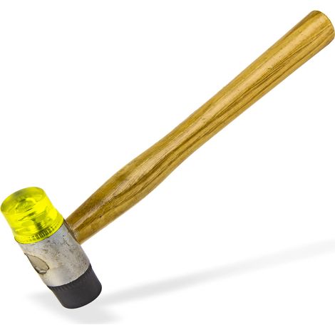 Gummihammer Schonhammer Kunststoffhammer Hammer Ausbeulhammer m. Holzgriff GH30 (1/6)
