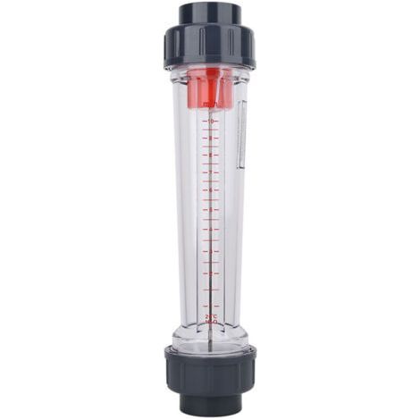 Débitmètre de Liquide, LZS-40 (D) Type de tube en plastique, Débitmètre Eau de liquide Débitmètre de débit d'eau de haute précision Plage de mesure : 1-10 m³/H, Adapté à la Mesure de Di (1/4)