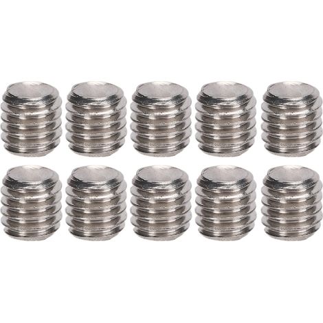 Kit d'assortiment de 50 vis sans tête en acier inoxydable A2-70, vis de fixation M3x3 (1/5)