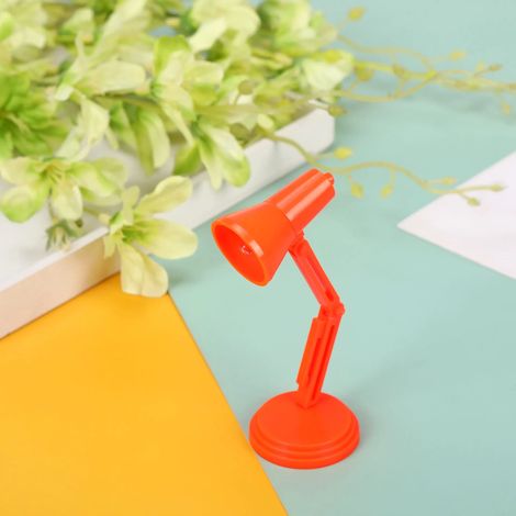 Lampe de bureau LED miniature (rouge), veilleuse magnétique pliable, lampe de lecture/d'étude avec pince (1/2)