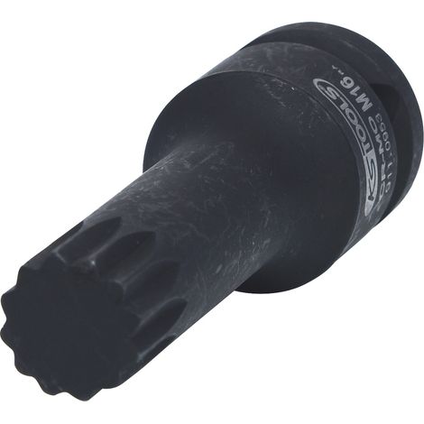 KS Tools 1/2 Kraft-Bit-Stecknuss Vielzahn, lang, M16