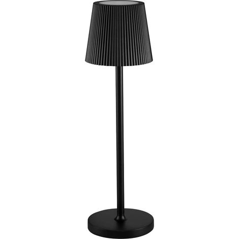Lampada da tavolo led ricaricabile IP54 mod. Emma colore nero (1/2)