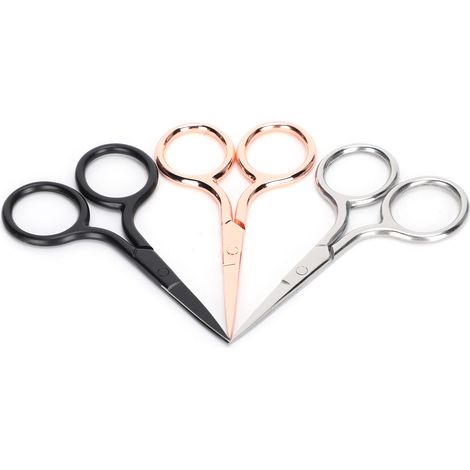 3Pcs Vintage Scissors Small Portable for Eyebrow Nose Hair Trimming Cutting Tools (1/5)