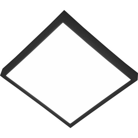 LED Lampe de plafond Lumineux avec variateur d'intensité à 3 niveaux 17cm carré éclairage couloir noir