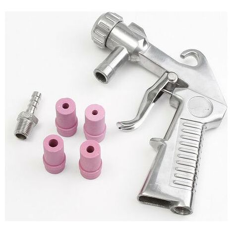 Sableuse Pneumatique, Machine de Sablage Portative,(Argent+rose) (1/5)