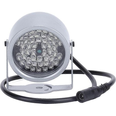 Iluminadores IR, luz infrarroja de visión nocturna de 48 LED, lámpara impermeable de visión nocturna, luz infrarroja IR para interiores. (1/5)