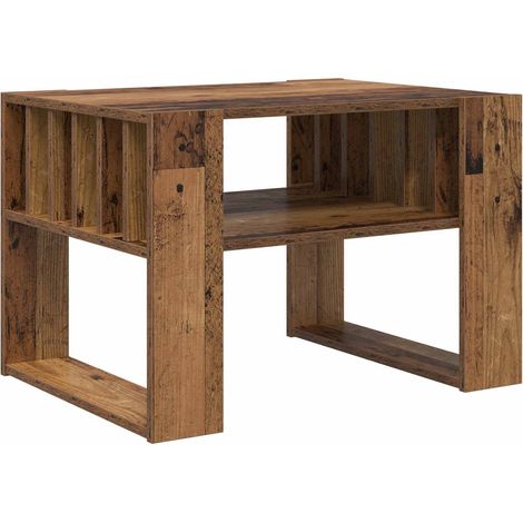Table basse Bois ancien 66 x 49,5 x 45 cm Bois d'ingénierie