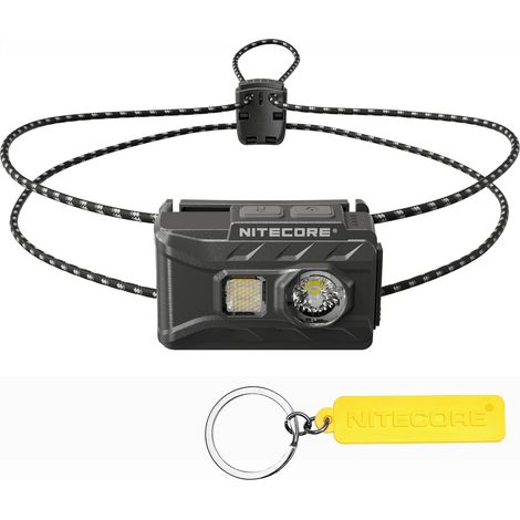 NU20 Lampe frontale d'extérieur classique 360 lumens ultra légère rechargeable USB-C