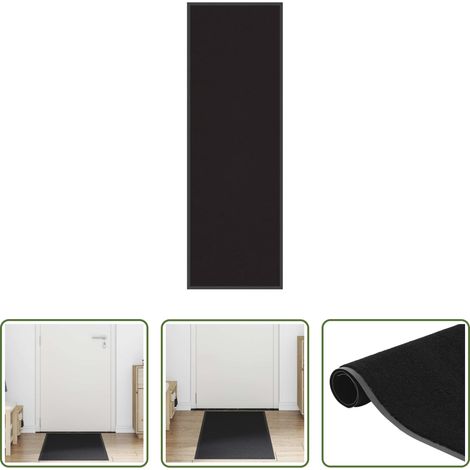 vidaXL Paillasson en polypropylène - Paillasson noir 60x180 cm (1/5)