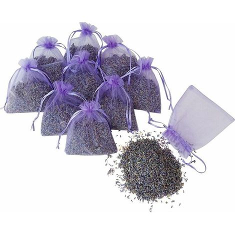 Sachets de lavande pour protéger les armoires des mites, sachets parfumés à la lavande pour la relaxation et le sommeil, 10 sachets de lavande (1/5)