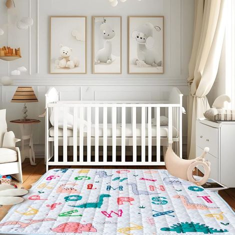 Tapis de jeu antidérapant pour bébé 150 x 180 cm Tapis de parc pour bébé Tapis pliable Tapis de jeu épais pour enfants (SKU produit : 95210307 SKU Offre : lehuamwj1193) (1/3)