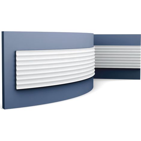 3D Wandpaneel Orac Decor W109F MODERN VALLEY flexibles Wandpaneel Zierelement Modernes Design weiß 2 m