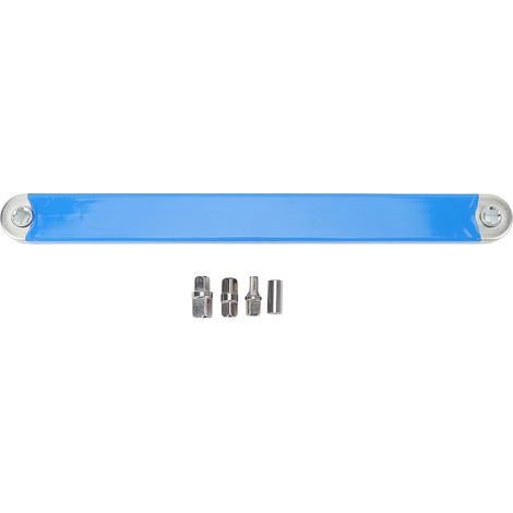 Ortviai Clé à cliquet avec rallonge déportée en acier au carbone – 39 cm, adaptateurs 6,35 mm / 1/4″ / 3/8″ / 1/2″ (1/5)