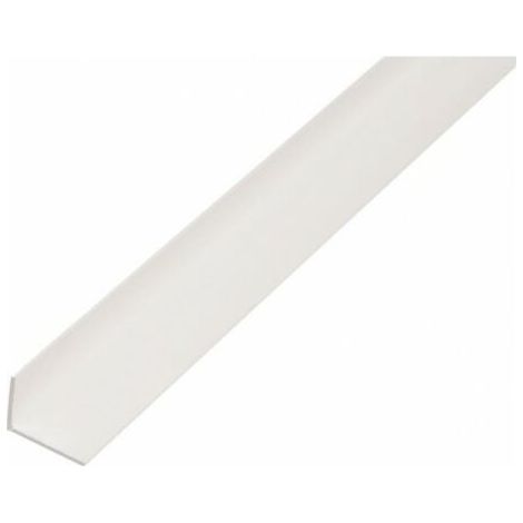 Profilé d'angle en plastique blanc 40x10x2mm – Longueur 2m – Finition soignée pour murs et sols – Facile à installer – (1/2)