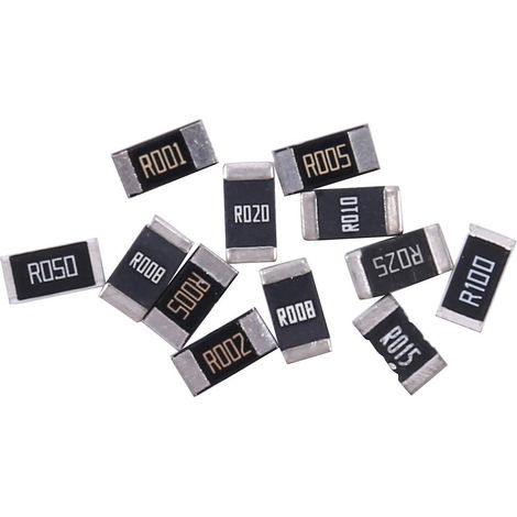 Kit d'échantillons de 50 résistances CMS 2512 en alliage, 10 types x 5 pièces = 50 pièces : R001, R002, R005, R008, R010, R015, R020, R025, R050, R100 (1/5)
