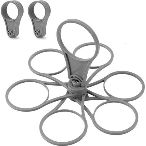 Porte-gobelets, plateau à bières, 6 gobelets, tasses à boire, café, gris, 2 pièces (1/5)