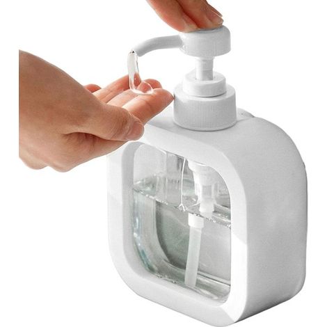 Dispensador de jabón líquido，botellas vacías de jabón líquido con bomba，500 ml (1/5)