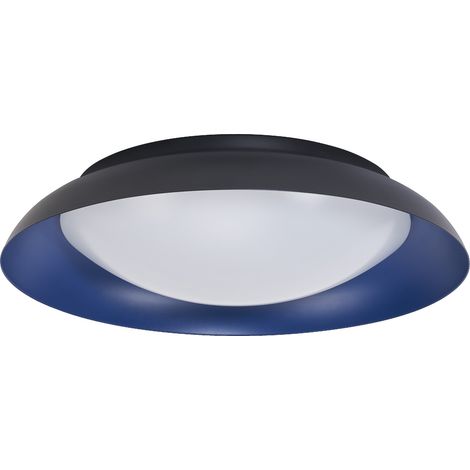 LEDVANCE LED Orbis Plate, noir-bleu, 35W, 1700lm, 3000K, 430mm, blanc chaud convivial 830, dimmabsur 3 niveaux par coup de pied, protection IP20, vis de montage et chevilles incluses (1/3)