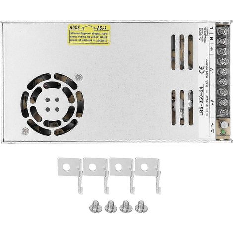 LRS-350-24 Schaltnetzteil mit LED-Anzeige, 47-63Hz Transformator, 24V Ausgangsspannung, für elektronische Geräte, zuverlässiges und kompaktes Netzteil. (1/4)