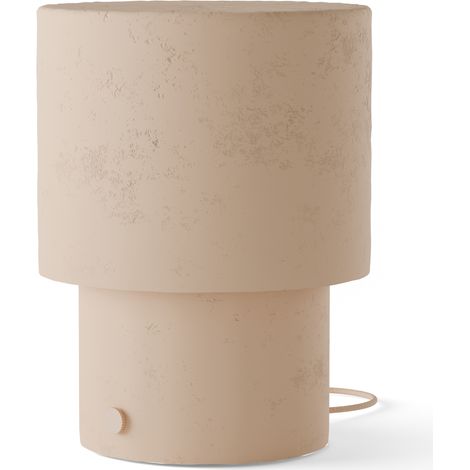 Lampe de table en plâtre orange E27 (1/5)