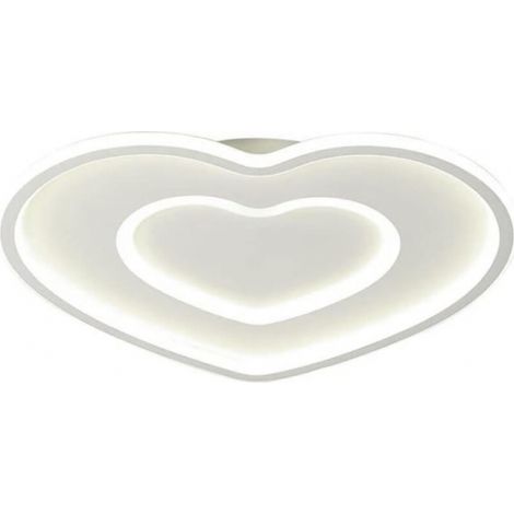 PLAFONIERA LAMPADA DA SOFFITTO 63W 4000K - 6500K FORMA CUORE UNIVERSO 220V LED BIANCO FREDDO