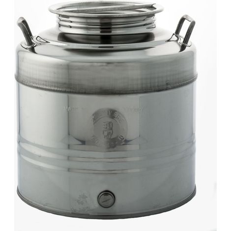 CONTENITORE ACCIAIO INOX PER OLIO 30 L AGGRAFFATO- BELVIVERE- 1,0 pz