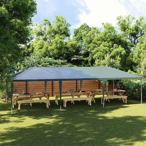 vidaXL Carpa profesional para fiestas verde 90 g/m² 4x9 m (1/5)