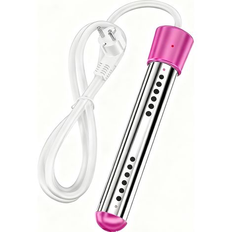 Chauffe-eau à immersion portable électrique submersible pour piscine/spa avec acier inoxydable 304 pour baignoire, seau, bassine (rose, 2000 W) YMYNY (1/4)