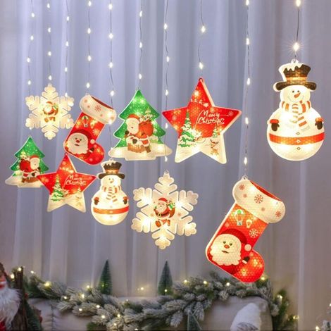 Decorative LED Christmas string lights, battery operated, for hanging, to decorate your home or parties - USB (1/4)