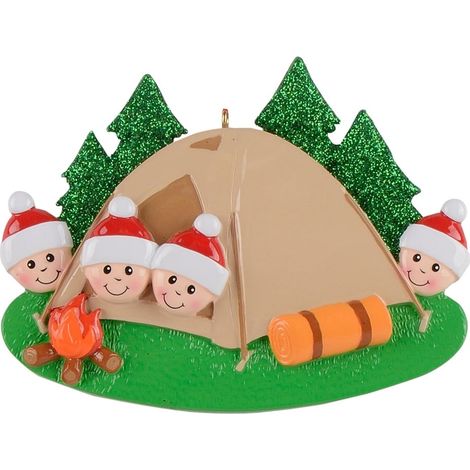 Ornement De Sapin De Noël - Résine Poly - Personnalisable Au Feutre - Pour Famille De 2 À 7 Personnes - Décoration Festive Annuelle