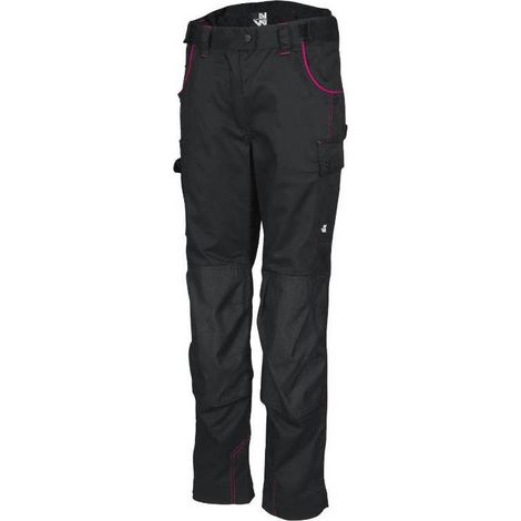 Pantalon de Travail Femme Eden - Taille 40 - Noir - Résistant et Confortable - D-Work