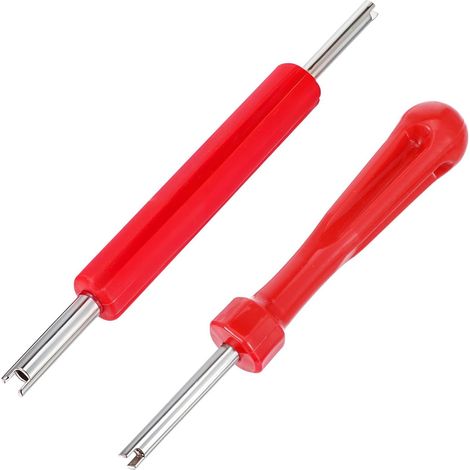extracteurs de valve, extracteurs de valve à 2 côtés, outil de noyau de valve de pneu, outil de réparation de valve de pneu de voiture, clé de réparation de pneus, tournevis (1/5)
