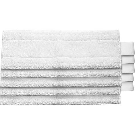 Lot de 5 tampons de rechange pour balai vapeur SC, chiffons en microfibre, tampons de poche pour balai vapeur SC2, SC3, SC4, SC5 (1/5)