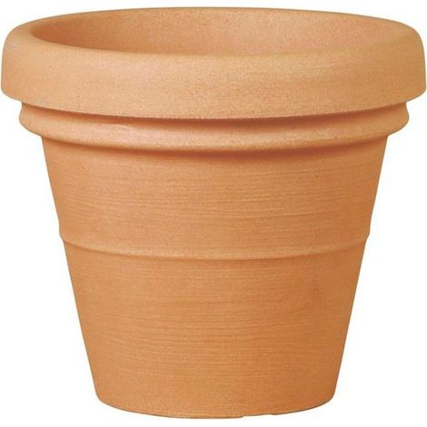 Vaso Doppio Bordo 60 cm - Terra di Siena (1/4)