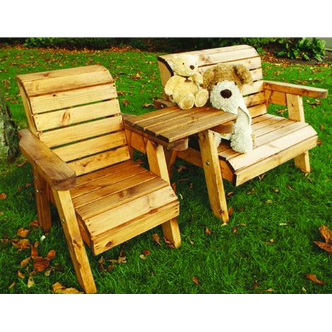 Charles Taylor Little Fellas Wooden Garden Companion Seat & Bench Straight Chair (1/2)