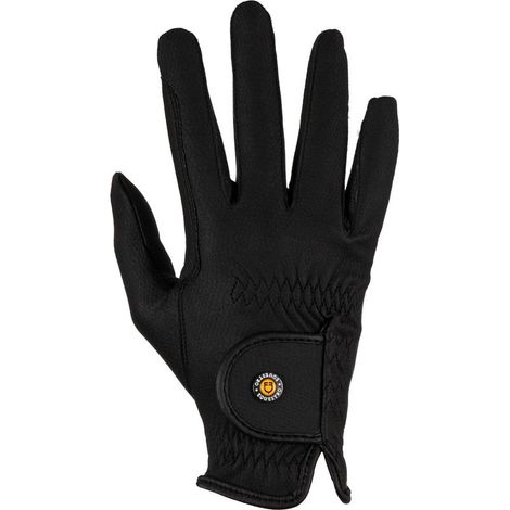 8, Marrone: Guanti unisex in pelle sintetica con chiusura a strappo