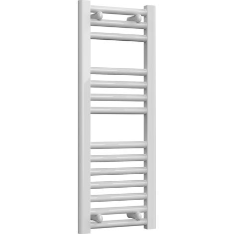 Reina Diva Straight Heated Towel Rail 800mm H x 300mm W White (1/5)