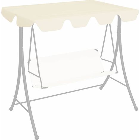 Ersatzdach für Hollywoodschaukel Creme 188/168x145/110 cm (1/5)