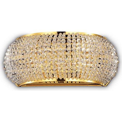 Ideal Lux Pasha' - Aplique de pared 3 luces Dorado