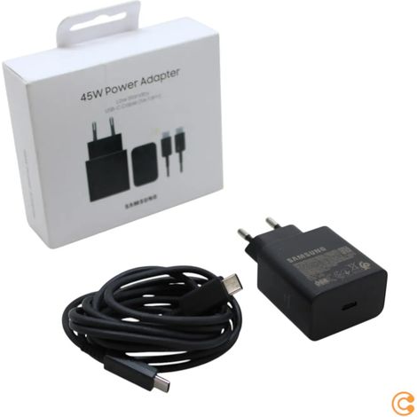 [NEUWERTIG] B-Ware Samsung Ladegerät Adapter Netzteil Usb C Schnellladegerät 45 W 5 A Kabel T4511