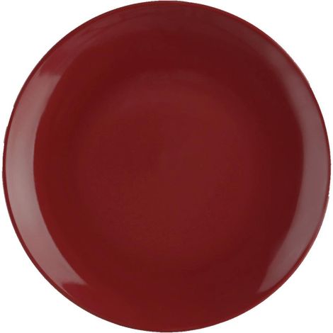 Lot de 6 Assiettes à Dessert "Colorama" 20cm Rouge (1/2)