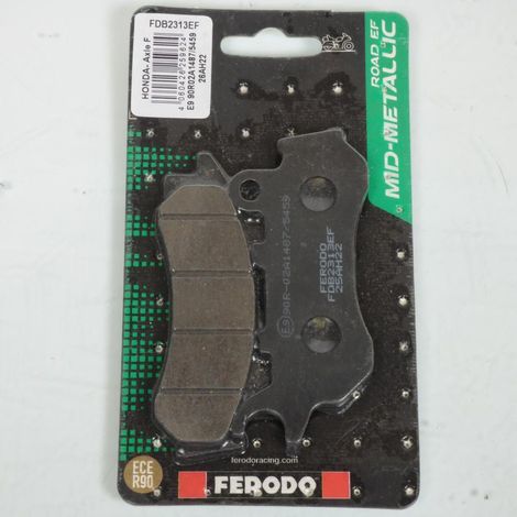 Plaquette de frein Ferodo pour Moto Honda 125 CB 2017 à 2019 (1/2)