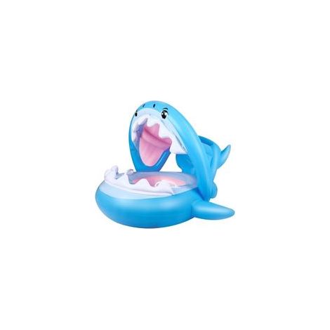 Bébé Flotteur Pvc Piscine Toddler Floaties Avec Auvent Gonflable Requin Infantile Piscine Flotteur Pour Les Enfants De 6-36 Mois