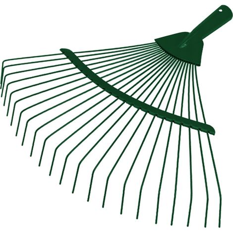 Râteaux de jardin pour feuilles d'herbe, fil léger en métal, ventilateur de 36 cm