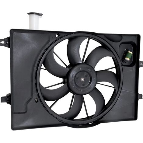 25380J3140 convient à l'ensemble de carénage de ventilateur de refroidissement de radiateur Hyundai et Kia 2021-2022. (1/4)