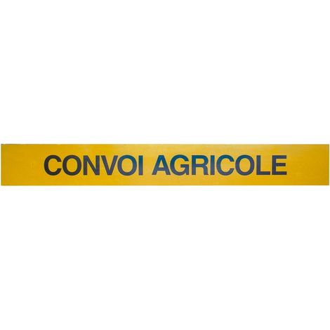 Maxter – Panneau de signalisation adhésif pour convoi agricole – Dimensions 1900 x 250 mm – Fixation adhésive – Texte noir sur fond blanc