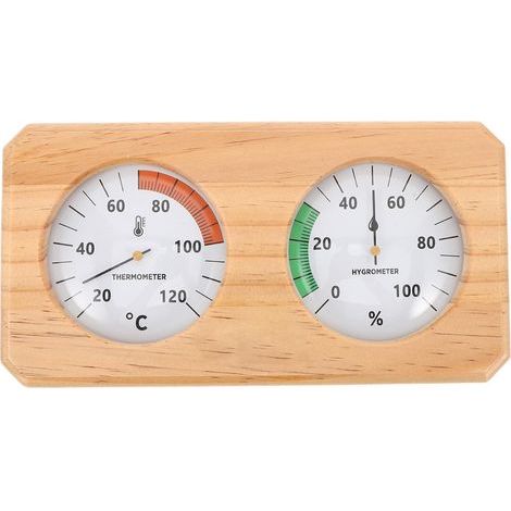 Hygrothermograph für Saunas aus Holz Horizontal Temperatur (1/5)